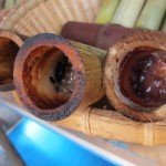 Khao Lam Sticky Rice cooked in Bamboo | Thai Food