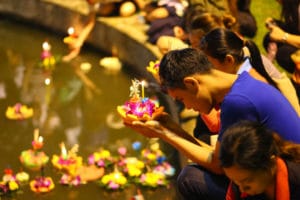 Thai Blessing at Loy Kratong